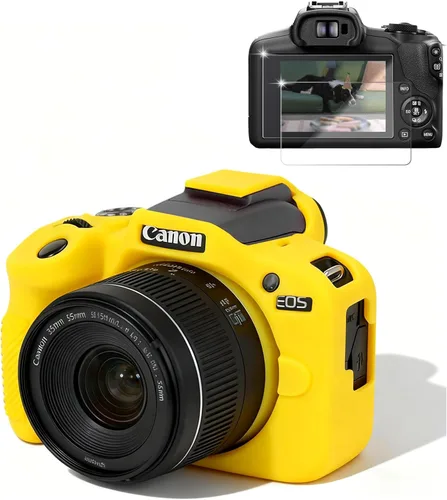 Miniatura 8 de Funda para Cámara Canon EOS R100, Funda Protectora de Silicona Suave, Antiarañazos, Funda Ajustada Delgada con Protector de Pantalla, Accesorios