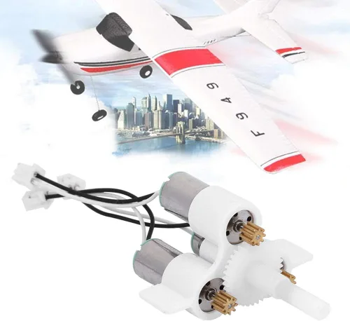 Miniatura 2 de LIANGLIDE Juego de motor fuera de borda de juguete 5 × 4 × 3 Metal Motor Set para Wl F949 Control remoto Juguetes Avión Aviones Recambio