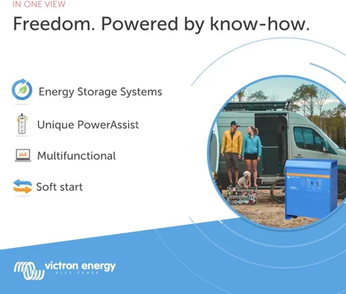 Miniatura 2 de Victron Energy Quattro - Inversor de onda sinusoidal pura de 5000 VA de 24 voltios y cargador de batería de 120 amperios