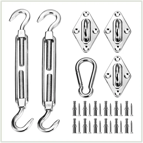 Miniatura 7 de ColourTree Juego de herramientas para toldo tipo vela triangular, fácil de tensar, acero inoxidable de grado militar 316