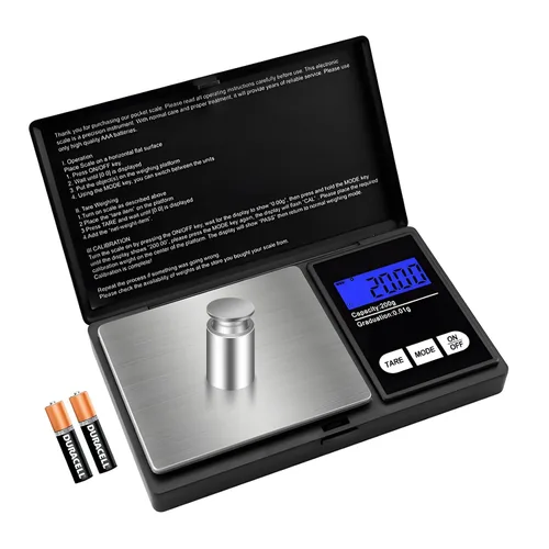 Escala digital pequeña de 7.05 oz/0.00 oz de precisión de gramos y onzas para joyas, polvo, monedas, báscula de bolsillo de cocina de alimentos con