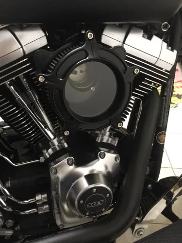 Miniatura 3 de Filtro de aire CNC para motocicleta Filtro de aire Limpiador de sistema de admisión (D-Para M8 Touring 17-23, Softail 18-24)