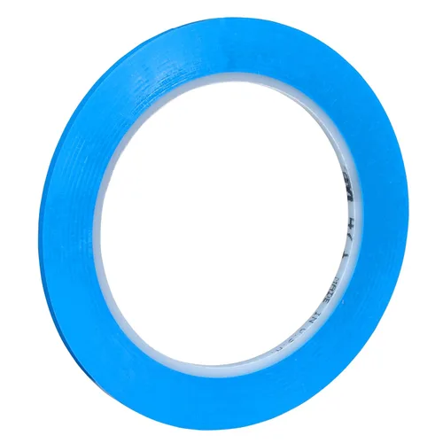 Miniatura 3 de 3M Cinta de vinilo azul 471, 1/8 pulgadas x 36 yardas, 5.2 mil, 1 rollo, cinta azul para piso, alternativa de pintura para marcado de piso