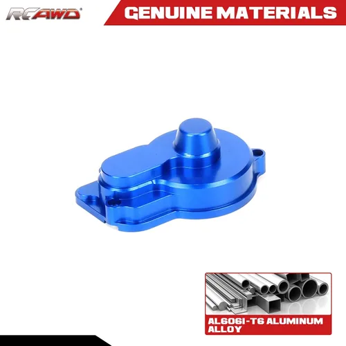 Miniatura 3 de RCAWD para Losi Mini-T 2.0 1/18 y Mini-B 1/16 Actualizaciones de la cubierta de engranajes, piezas de aluminio para # LOS211016 Azul