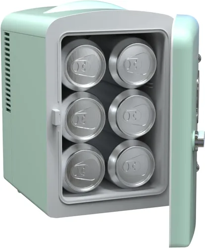 Miniatura 6 de Frigidaire EFMIS171 Mini refrigerador retro portátil personal - Ideal para casa, oficina o dormitorio - Incluye asa de transporte, cargador de Verde