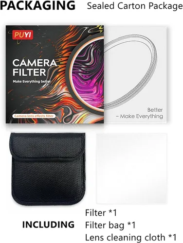 Miniatura 7 de PUYI - Filtro de lente de cámara de prisma para fotografía de caleidoscopio de 2.283 in, efecto creativo para Sony, Canon y Nikon