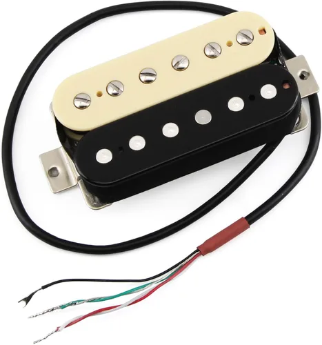 Miniatura 5 de FLEOR Pastillas de Guitarra Humbucker de Alto Rendimiento Alnico 5 Zebra de Cuello y Puente Juego Cebra