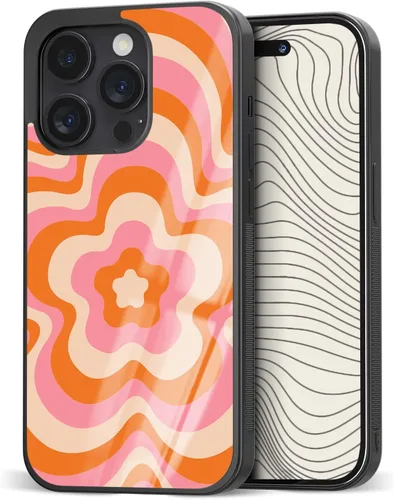 Fundas de teléfono con estampado de flores Kawaii para niñas estéticas para iPhone 7, 8, 11, 12, 13, 14, 15, 16, 17 Pro Max Plus Mini Xr Xs SE, para