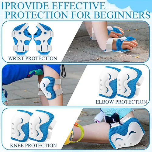 Miniatura 4 de VioraWhite 4-in-1 Toddler Roller Skates for Girls Boys Age 3-5 2-6, Adjustable Kids Quad Skates with Safe Lock Mode, with Knee Elbow Pads Wrist