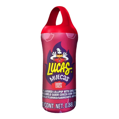 Miniatura 5 de Lucas Muecas - Paleta sabor cereza con chile en polvo, 8.8 onzas, cereza y chile para cestas de Pascua