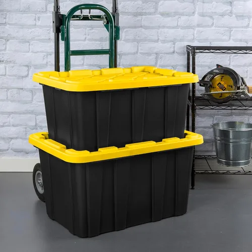 Miniatura 8 de Sterilite Contenedor Industrial de 17 Galones, Recipiente de Almacenamiento Apilable con Tapa de Cierre a Presión para Almacenamiento en Garaje
