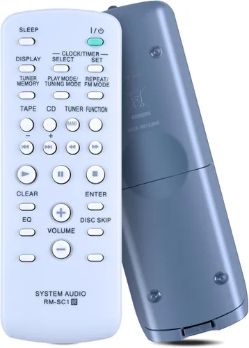 RM-SC1 - Control remoto de repuesto compatible con Sony Mini Hi-Fi Stereo System, compatible con MHC-GX250 MHC-GX450 CMT-NE3 MHCGX250 MHCGX450 CMTNE3