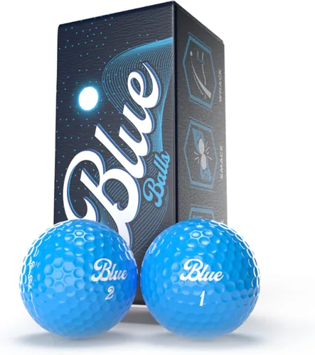 Miniatura 4 de Blue Balls Pelotas de golf con luz LED de alta calidad, brillan en la oscuridad, golf nocturno, regalo divertido, despedida de soltero