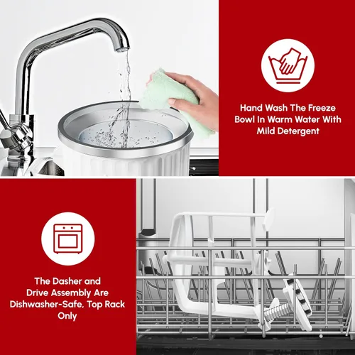 Miniatura 6 de KitchenAid - Accesorio para máquina de helados para batidora de pie Cuenco de helado de 2 cuartos de galón, se adapta a modelos KitchenAid de 4.5
