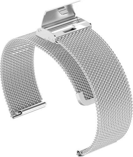 Miniatura 4 de Correa de malla metálica de acero inoxidable compatible con Amzhero IDW13/IDW16/IDW19/Runfit-2 correas de reloj para mujeres y hombres, correa