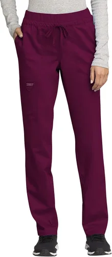Workwear Revolution WW105 Pantalones quirúrgicos tipo cargo para mujer, ropa quirúrgica de material suave y elástico, con cordón ajustable