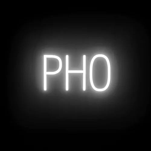 Miniatura 23 de SpellBrite Señal de PHO para restaurantes Señalización LED azul para restaurantes con LED de neón para empresas 13.2 x 6.3 pulgadas