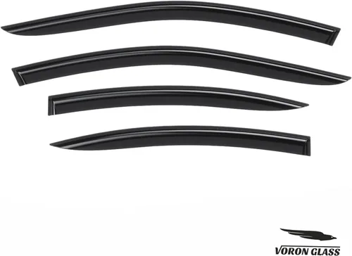 Miniatura 8 de Voron Glass - Protectores de lluvia extra duraderos con cinta adhesiva para Toyota Camry 2025-2026 Sedán, deflectores de ventana, viseras