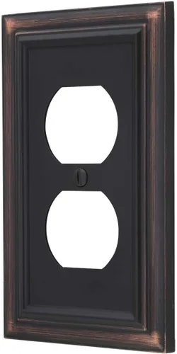 Miniatura 8 de Amerelle 94BW Continental - Placa de pared, 1 en blanco, metal fundido, blanco, 1 paquete
