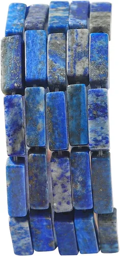 Miniatura 18 de BEADIA Cuentas de tubo de amazonita natural de 0.512 x 0.157 in, 30 cuentas cilíndricas sueltas de semi piedras preciosas para diseño de joyería