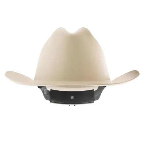 Miniatura 5 de Jackson Safety Western Outlaw - Gorro de seguridad con suspensión de trinquete de 4 puntos estilo sombrero de vaquero HDPE bronceado caja de 4 19502