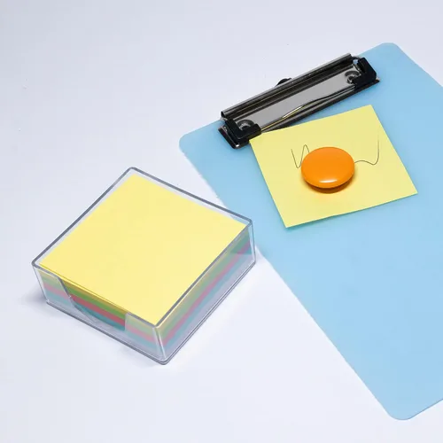 Miniatura 6 de BAZIC Products Cubo de papel de color de 300 unidades con bandeja, para escuela, oficina, hogar