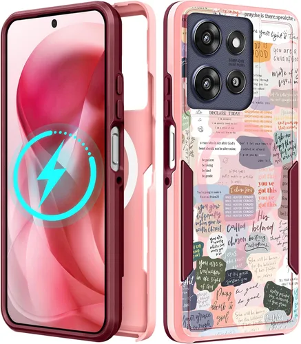Miniatura 137 de Funda para Moto G 5G 2024 – Compatible con MagSafe para mujeres y niñas, bonita funda protectora magnética para teléfono, diseño femenino Kawaii