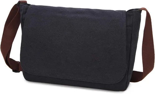 Bolsa de mensajero, bolsa de mensajero de lona, bolsa de hombro, bolsa cruzada, bolsas de mensajero vintage para hombres y mujeres, bolsa de hombro