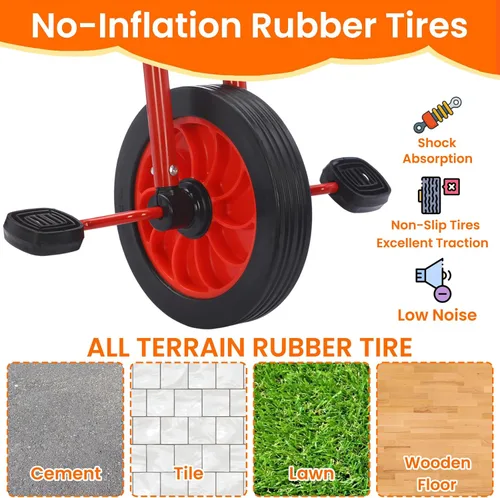 Miniatura 6 de Triciclo para niños de 3 a 8 años, asiento ajustable para niños, triciclo preescolar con ruedas de goma y cesta de almacenamiento, regalos