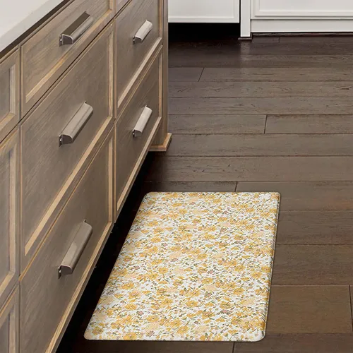 Miniatura 12 de Lucky Brand Tapete de bienestar impreso – Tapete de cocina acolchado cómodo – Fácil de limpiar – Antifatiga y antideslizante – 0.472 in Seda Floral