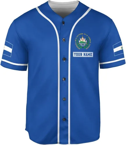 Miniatura 3 de Camiseta personalizada de béisbol de El Salvador, camiseta de orgullo de la bandera de El Salvador, camiseta salvadoreña, camiseta de El Salvadoreña