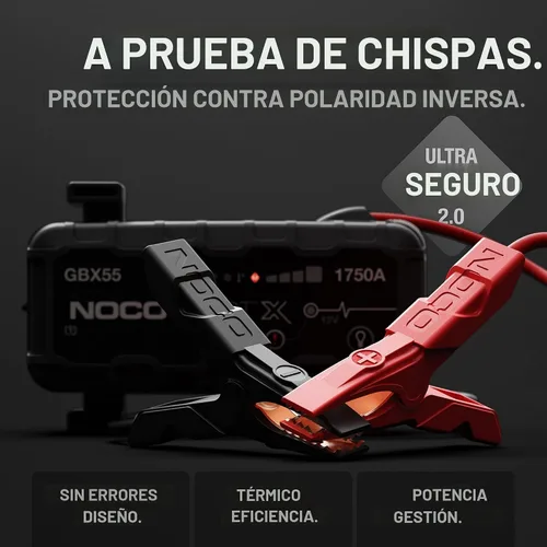 Miniatura 4 de NOCO Boost X GBX55: Arrancador UltraSafe de 1750A – Paquete de refuerzo de batería de litio de 12V, caja de arranque portátil, banco de energía
