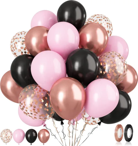 Miniatura 29 de Paready Globos de Frozen, 60 Piezas Globos de 12 Pulgadas Morado Azul Blancos y de Confeti de Nieve de Látex para Niñas Suministros de Fiesta Morado