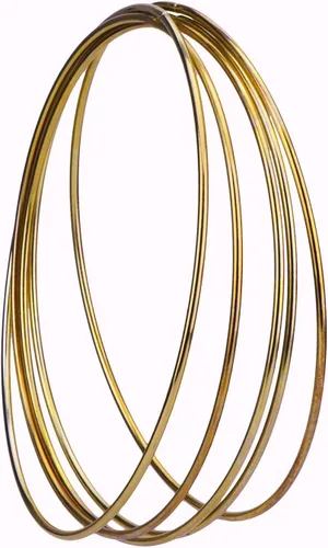 Miniatura 3 de EBOOT 5 Piezas Anillos de Metal Aros Anillos de Macramé para Atrapasueños y Suministros de Manualidades Corona Floral Dorada Aros de Macramé
