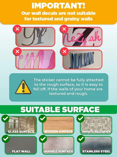 Miniatura 4 de Calcomanías de pared con iniciales personalizadas de múltiples fuentes, decoración de pared para cuarto de bebé, calcomanías de pared para sala
