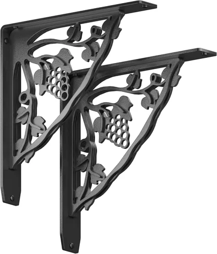 Miniatura 7 de Starby Angel Oak - Kit de soporte de estante resistente, 8 x 8 pulgadas, juego de dos soportes de metal para estanterías, estantes de madera, repisa