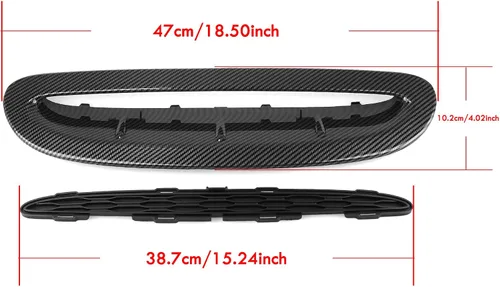 Miniatura 5 de Capó delantero para campana extractora de ventilación para Mini Cooper S JCW F54 F55 F56 F57 2014-2024 aspecto de carbono negro brillante Carbon