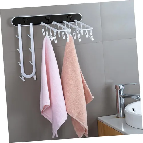 Miniatura 4 de 1pc ropa interior estante de almacenamiento A296 poste gancho Pp toalla