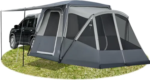 Miniatura 9 de TIMBER RIDGE 5-9 Person SUV Tent with Screen Porch and Awning for Family Camping, Weather Resistant and Portable Van or Car Tent, Includes Rainfly