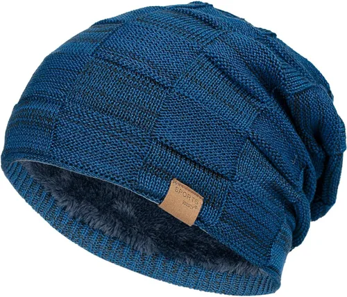 Miniatura 21 de Vgogfly Slouchy Beanie for Men Winter Hats for Guys Cool Beanies Mens Lined Knit Warm Thick Skully Stocking Binie Hat
