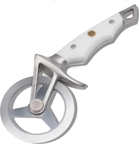Miniatura 9 de Dalstrong Orbit Razor - Rueda cortadora de pizza, acero inoxidable #304 de 0.079 in, giratoria de tres radios, mango G-10, para pizza casera, pan