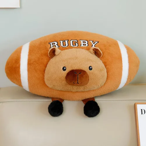 Miniatura 2 de Capybara - Juguete de peluche con fútbol, lindo animal de peluche de Capybara, regalo deportivo único para niños y niñas, 17.7 pulgadas Unique