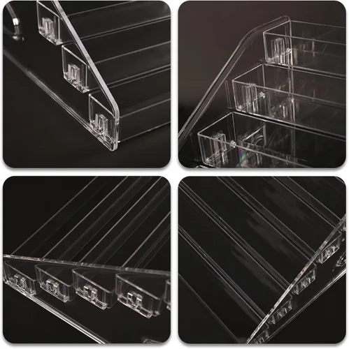 Miniatura 6 de Organizador de gafas de sol - Exhibidor transparente para gafas - Almacenamiento para gafas - Soporte para aceites esenciales - Organizador