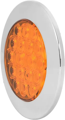 Miniatura 4 de GG Grand General 75870 Luz LED ámbar/ámbar (4" flota 18 brida montaje con bisel, 3 clavijas)