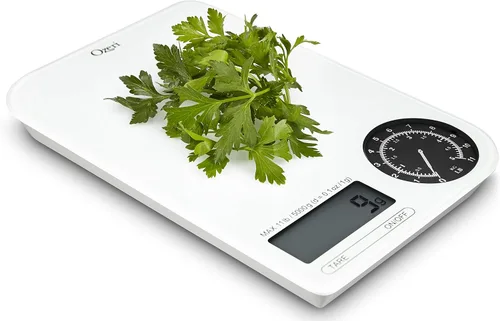 Miniatura 3 de Ozeri ZK18-WB Rev - Báscula digital de cocina con esfera electromecánica de peso, esfera negra