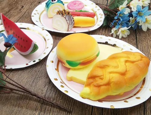 Miniatura 9 de MaitianGuyou Kit de 100 piezas de suministros para primera fiesta, juego de platos para fiesta de cumpleaños, platos de papel de 9 y 7 pulgadas