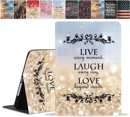 Miniatura 20 de Funda para Samsung Galaxy Tab A8 de 10.5 pulgadas (SM-X200/X205/X207), funda delgada de piel sintética con función de encendido y apagado automático