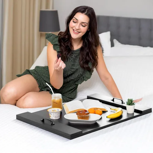 Miniatura 6 de Cubierta para estufa de tabla de fideos con asas, cubierta superior de estufa eléctrica y de gas de madera rústica, decoración de cocina de granja