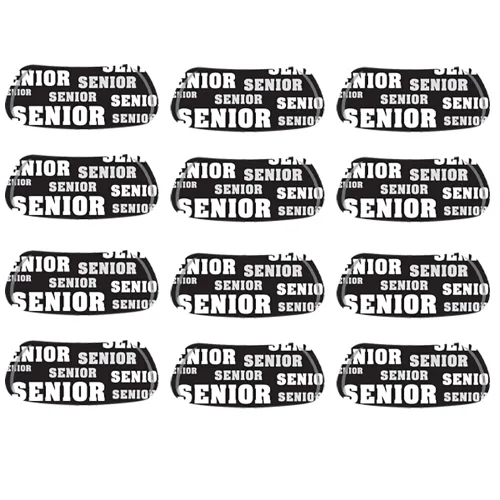 Miniatura 4 de Anderson's Seniors EyeBlacks, 12 pares por paquete, espíritu escolar, equipo de espíritu (personas mayores degradadas), equipo para fanáticos