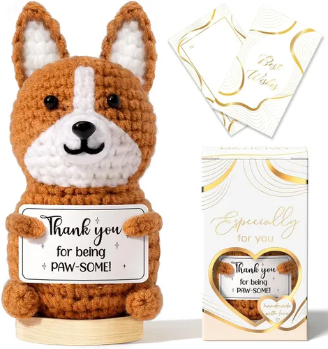 Miniatura 13 de Regalos de agradecimiento para mujeres, apoyo emocional de ganchillo, regalos administrativos para el día profesional, cesta de Pascua, regalo